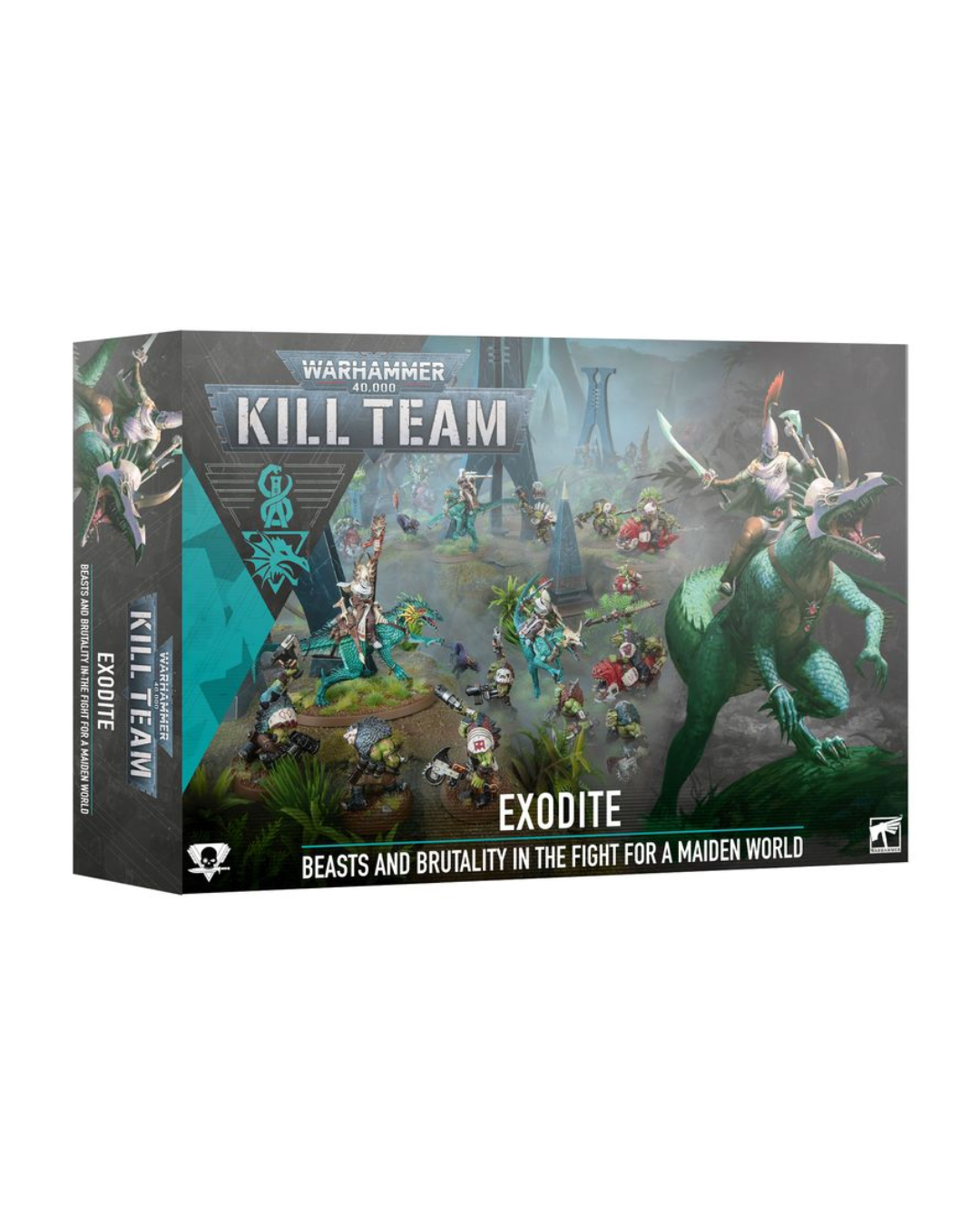 Warhammer 40k Kill Team Exodite tabletop gaming box on a plain white background.