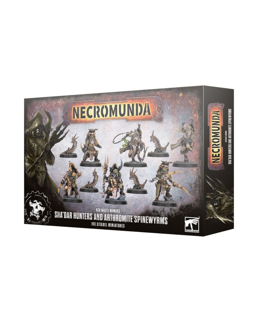 Warhammer Necromunda set in front of plain white background 
