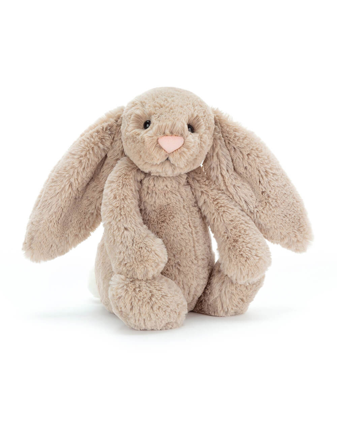 bashful buny original jellycat in front of plain white background