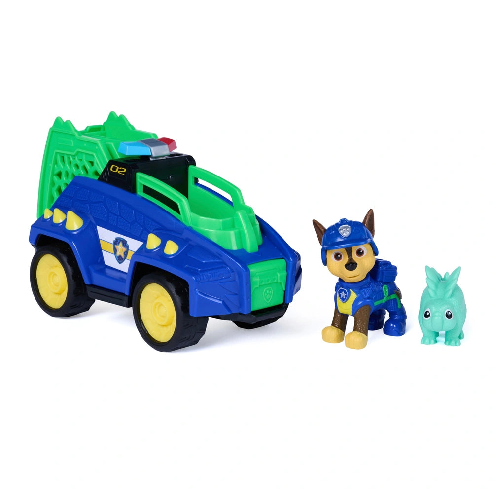 PAW Patrol The Dino Movie Dino Rescue Vehicle with pup and dinosaur