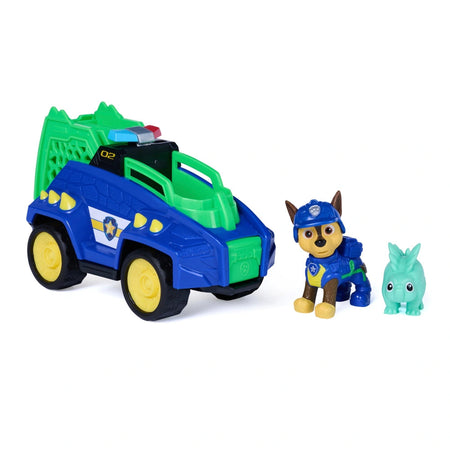 PAW Patrol The Dino Movie Dino Rescue Vehicle with pup and dinosaur