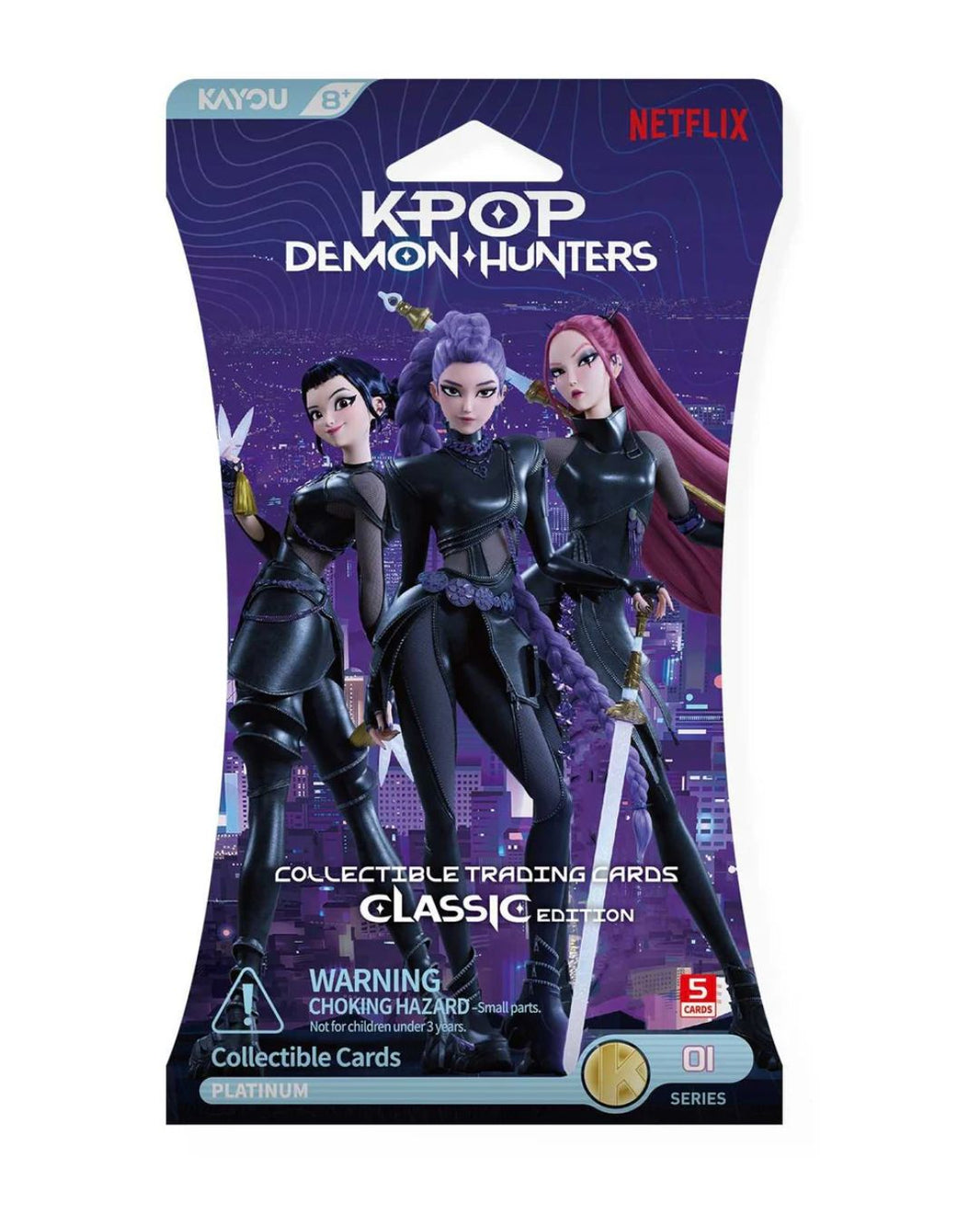 KPop Demon Hunters Collectible Trading Cards Classic Edition Booster Box (12 sleeved packs)