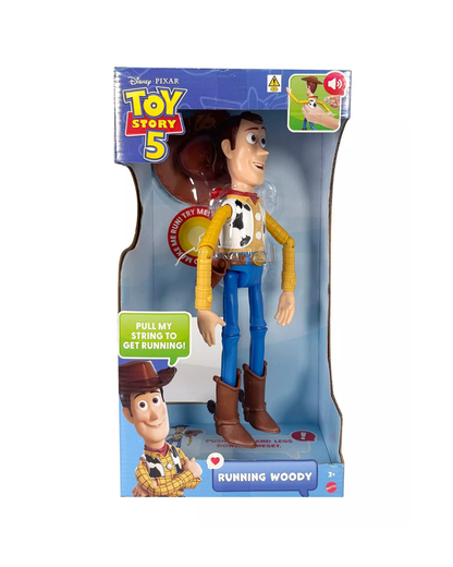 Disney Pixar Toy Story 5 Running Woody Figure