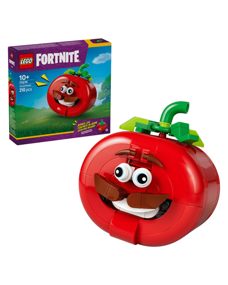 LEGO 77079 Tomatohead V29 in front of product box and white background