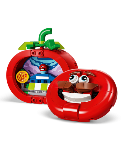 LEGO 77079 Tomatohead V29 opened up in front of white background