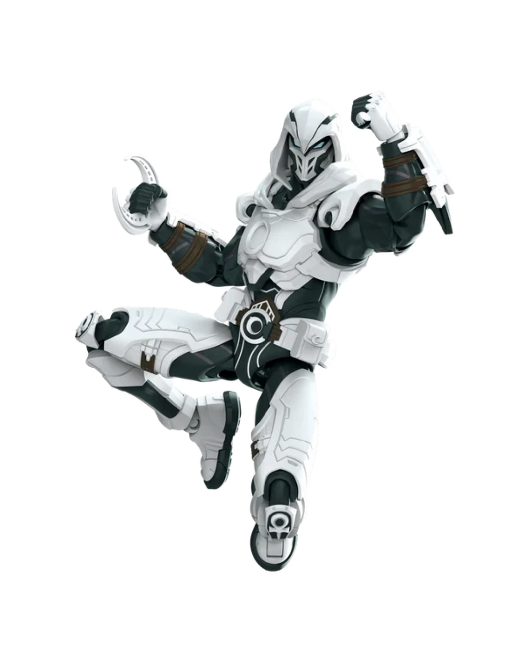 Moon Knight action figure posed mid-leap against a plain white background.