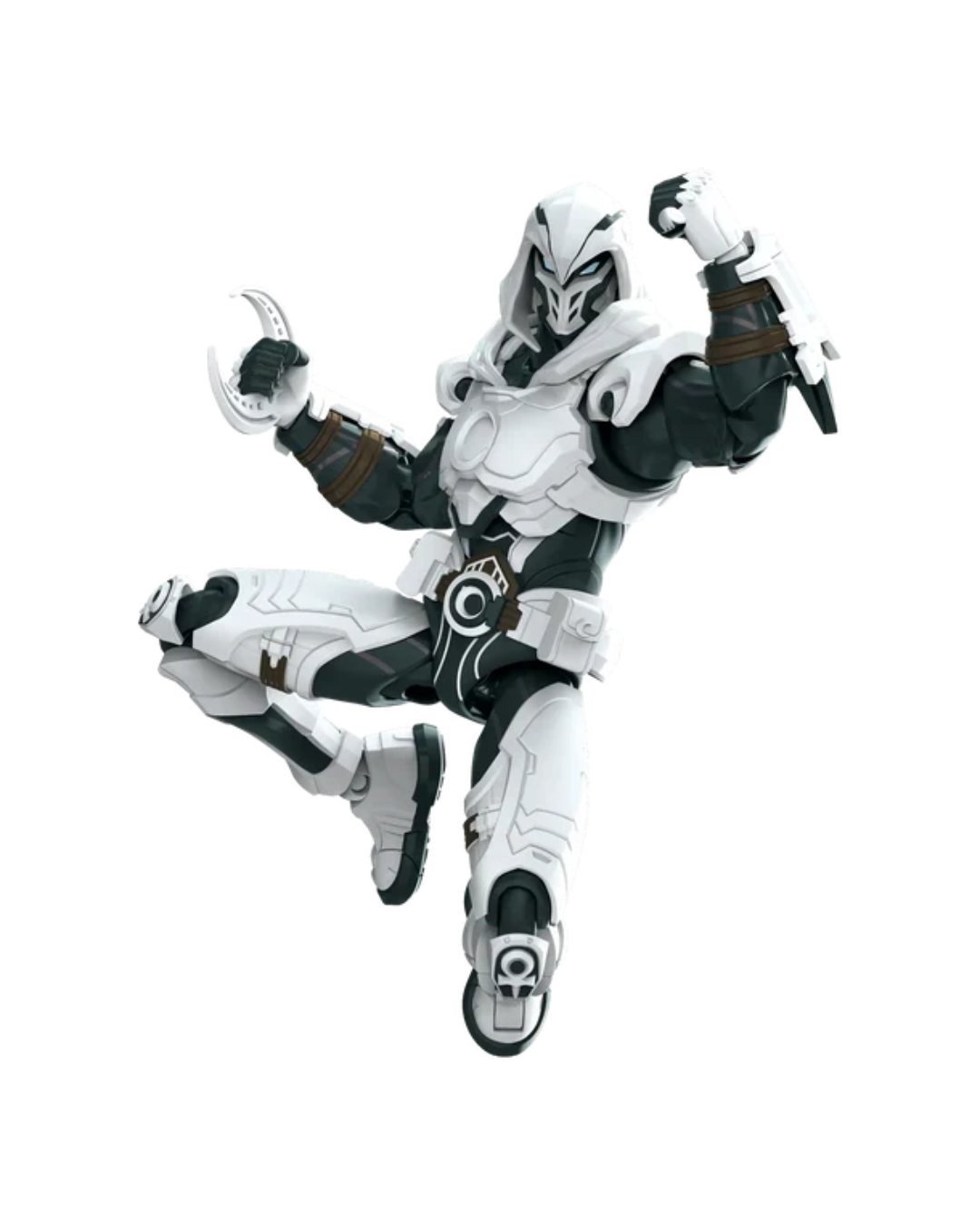 Moon Knight action figure posed mid-leap against a plain white background.