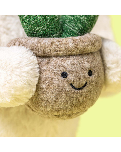 Jellycat - Cream Bunny with Plant