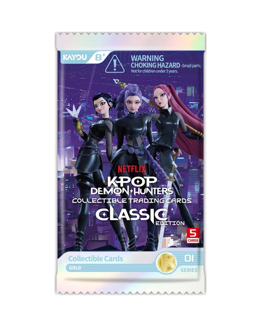 KPop Demon Hunters Collectible Trading Cards Classic Edition Sleeved Booster Pack