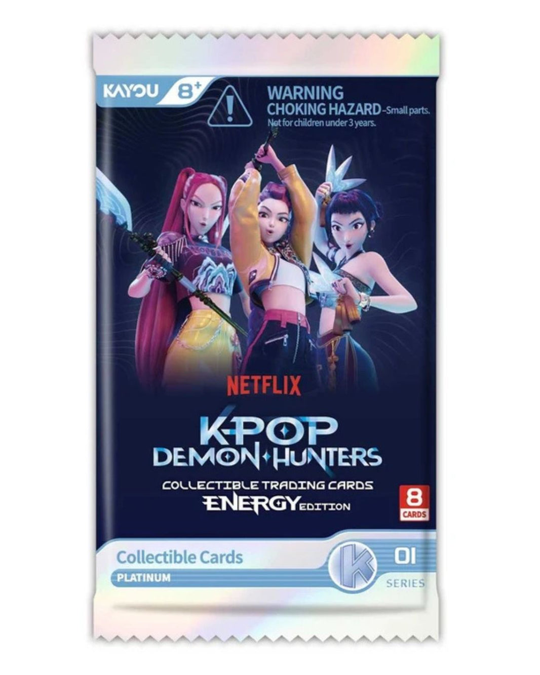 KPop Demon Hunters - Collectible Trading Cards: Energy Edition Booster Box (12 sleeved packs)