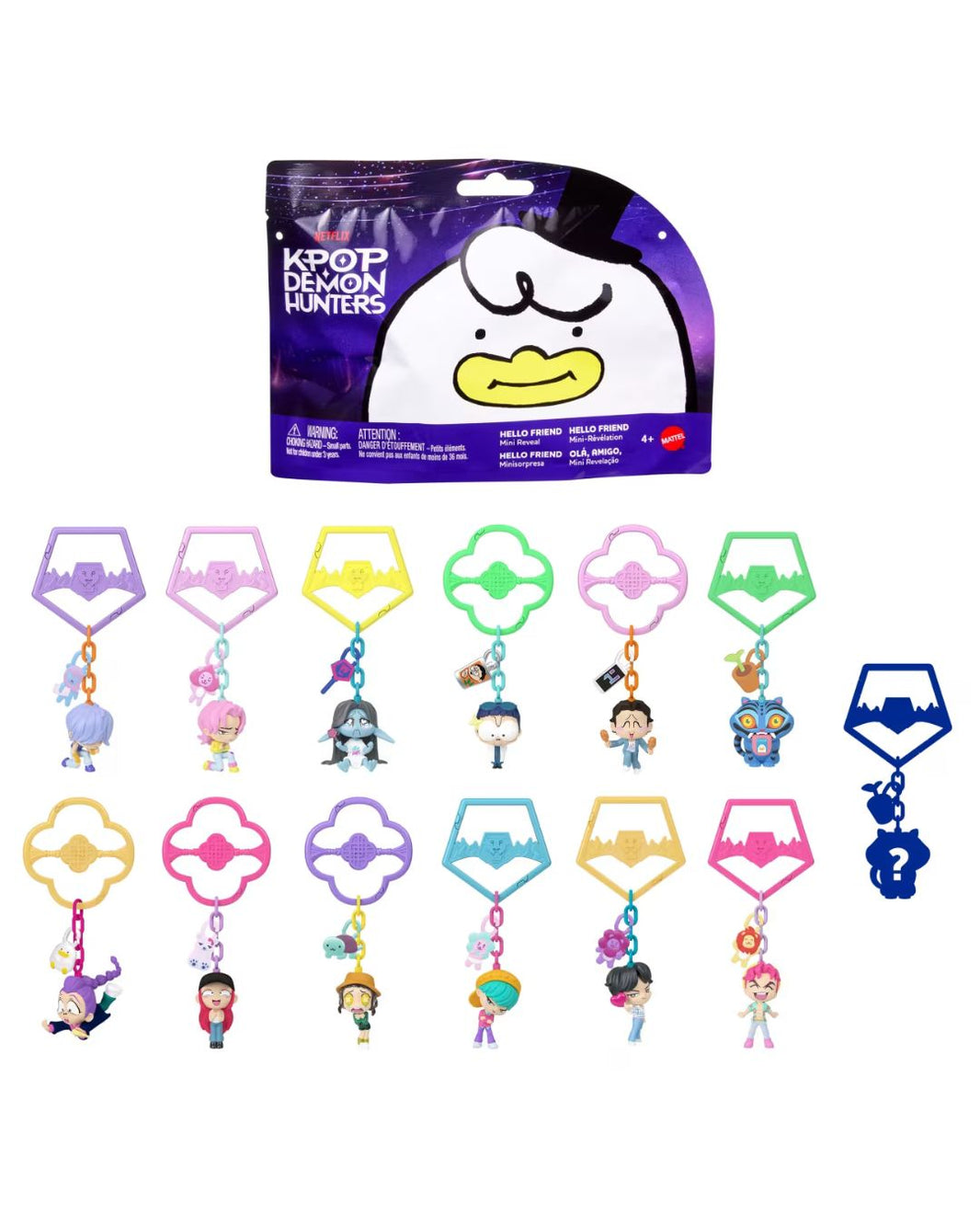 KPop Demon Hunters Clip & Carry Mini Collectible Bag Charms