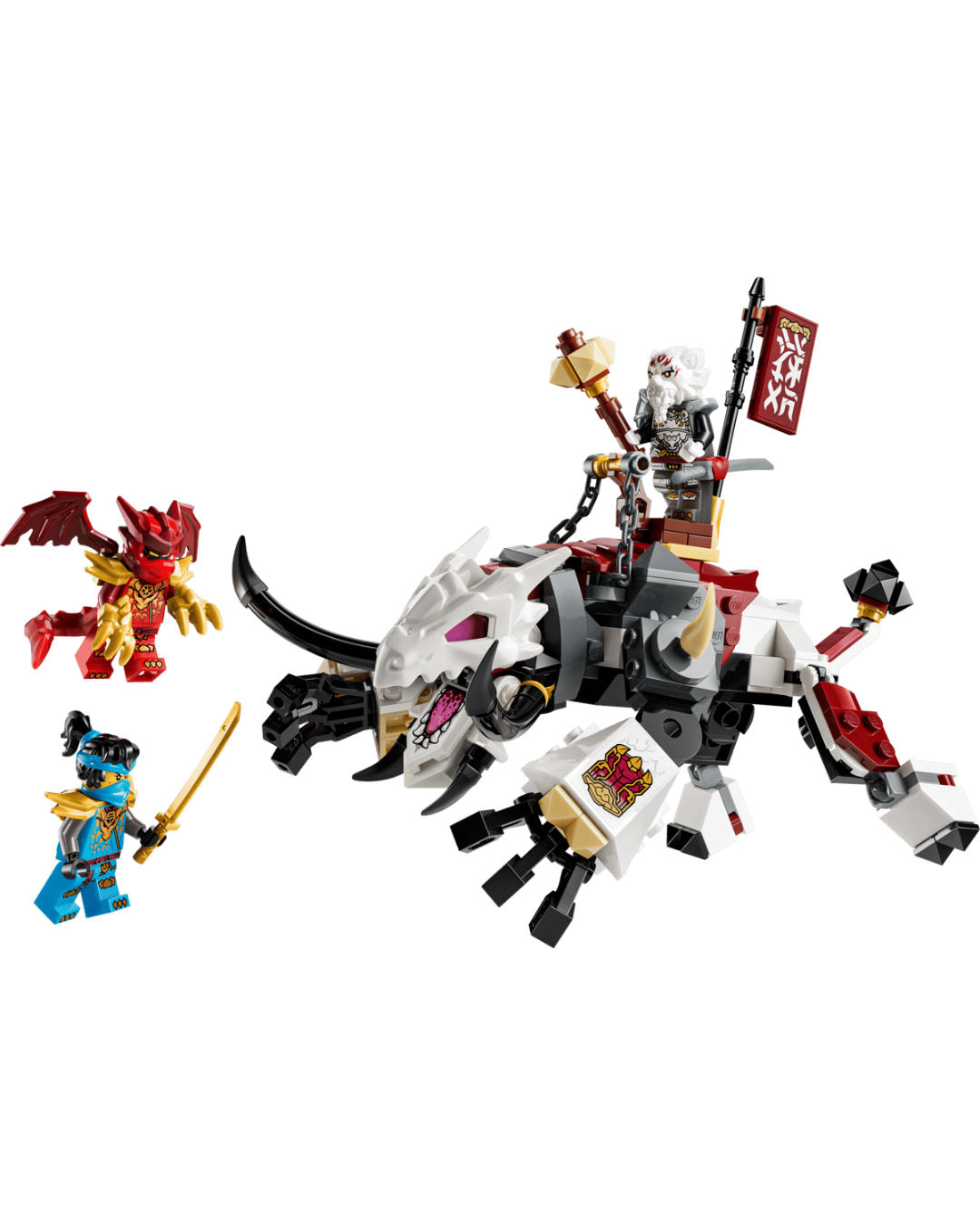 LEGO 71863 Zilvar and Grimtak the Dragon Beast set in front of white background 