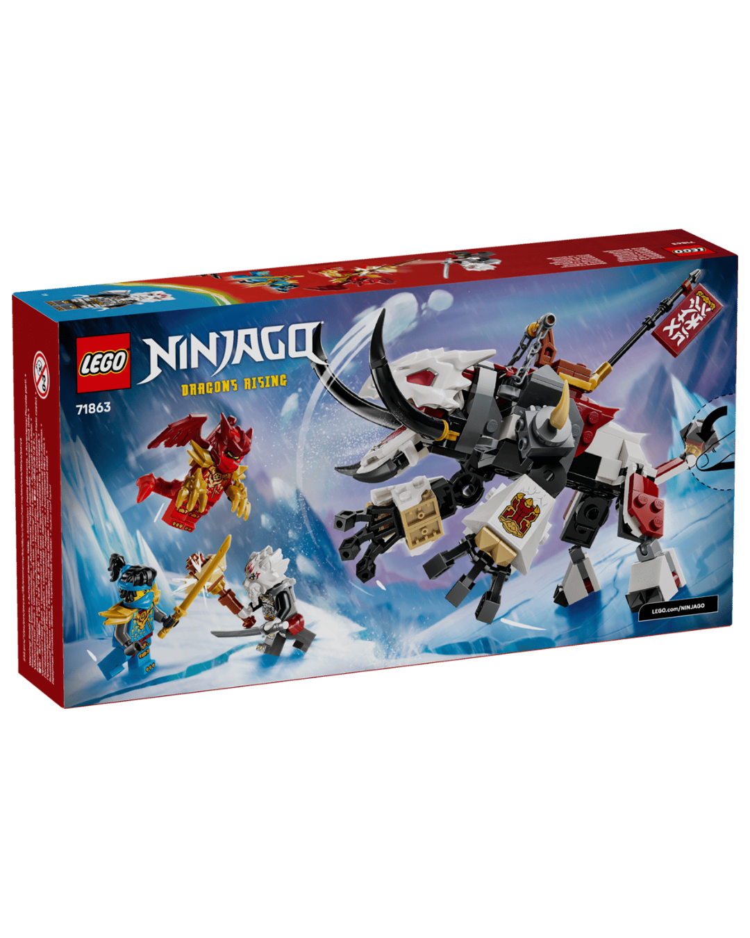 LEGO 71863 Zilvar and Grimtak the Dragon Beast  product box in front of white background 