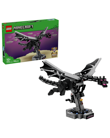 LEGO 21595 The Ender Dragon V92 in front of product box and white background