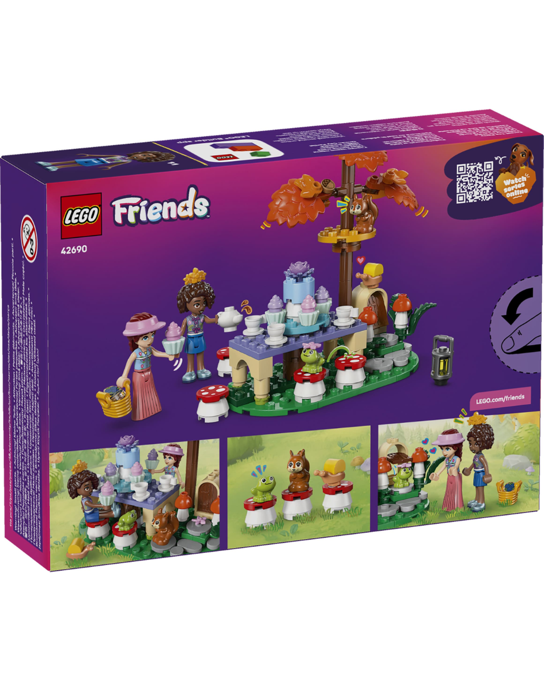 LEGO 42690 Forest Tea Party V29 product box in front of white background.