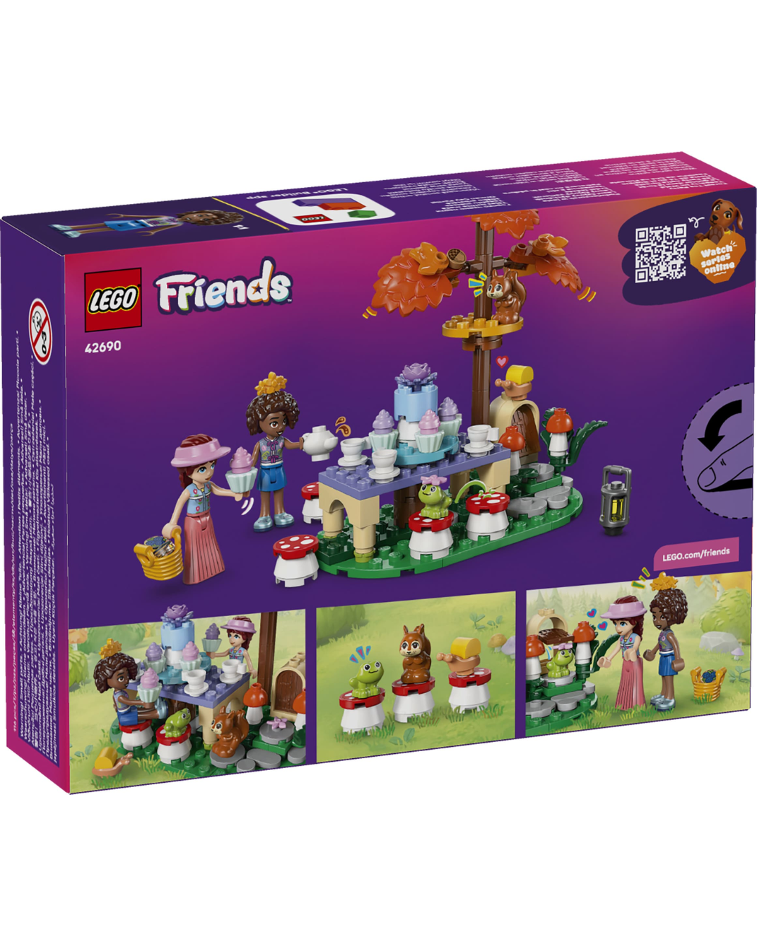 LEGO 42690 Forest Tea Party V29 product box in front of white background.