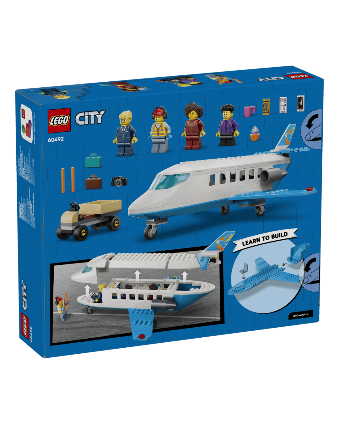 LEGO 60492 Passenger Jet V92 product box in front of white background