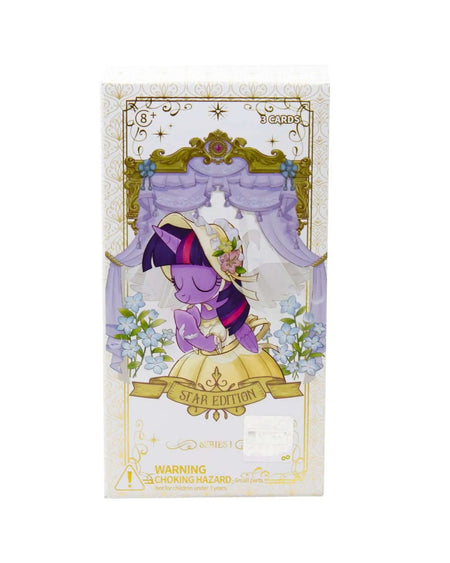 My Little Pony Friendship is Magic: Star Edition Series 1 mini box containing 3 cards in its original packaging, featuring Twilight Sparkle Pony under a lavender canopy.