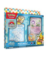 Pokémon trading card game packaging with colorful design and Pokémon characters.