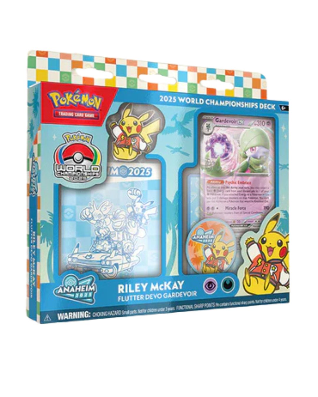 Pokémon trading card game packaging with colorful design and Pokémon characters.
