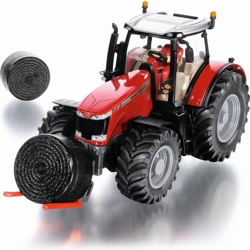 Siku 1:32 Massey Ferguson 8680 tractor with bale handler