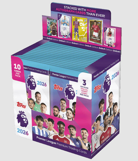 Topps Premier League 2026 Debut Edition Full Box (28 Packs)