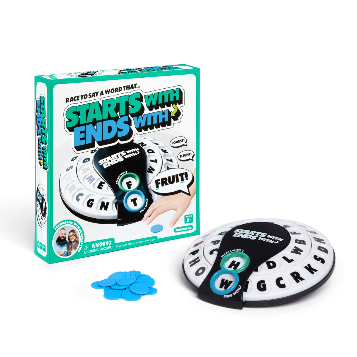 Relatable Starts With Ends With quick-thinking word game