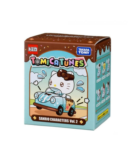 TomicaTunes Sanrio Characters Volume 2 Box featuring Hello Kitty and Friends with over 6 characters to collect. 