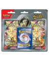 Pokémon Mega Evolution Ascended Heroes booster pack set in its original blister card packaging, featuring two booster packs and a card sleeve.