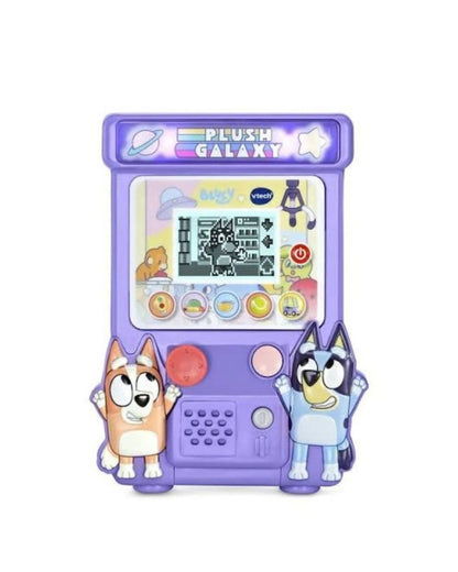 Vtech Bluey Claw Game featuring the claw game with an illustrative design featured on the toy, situated on a white background.