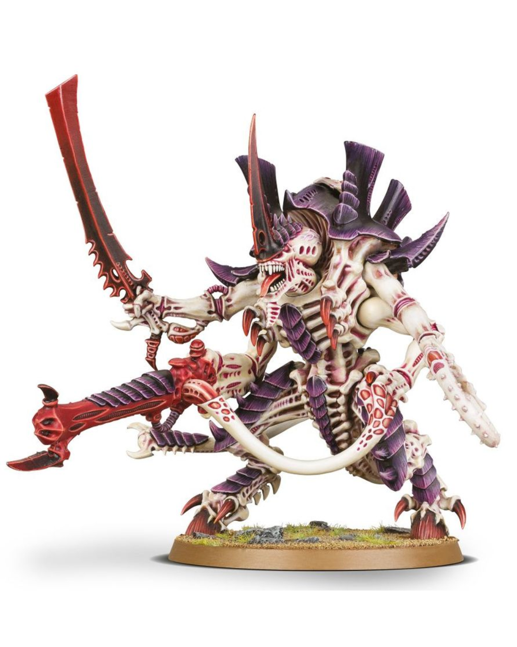 Warhammer 40k: Tyranid miniature in front of a plain white background.