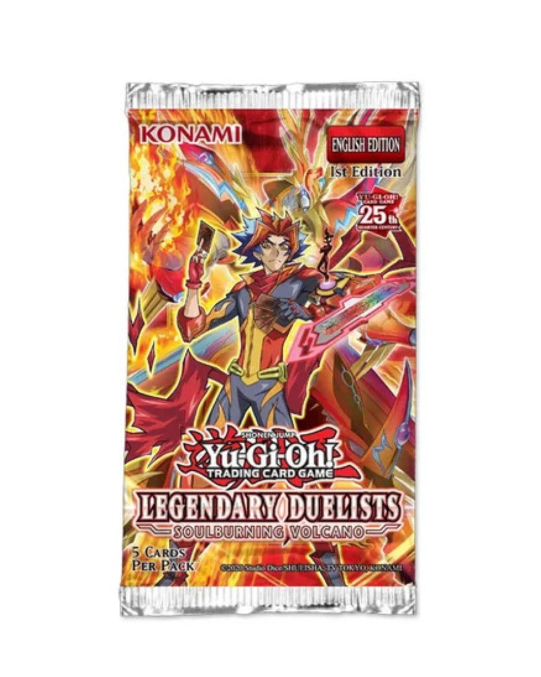 Yu-Gi-Oh! Legendary Duelists Trading Card Game English Edition 1st Edition Legendary Duelist booster pack on a plain white background.
