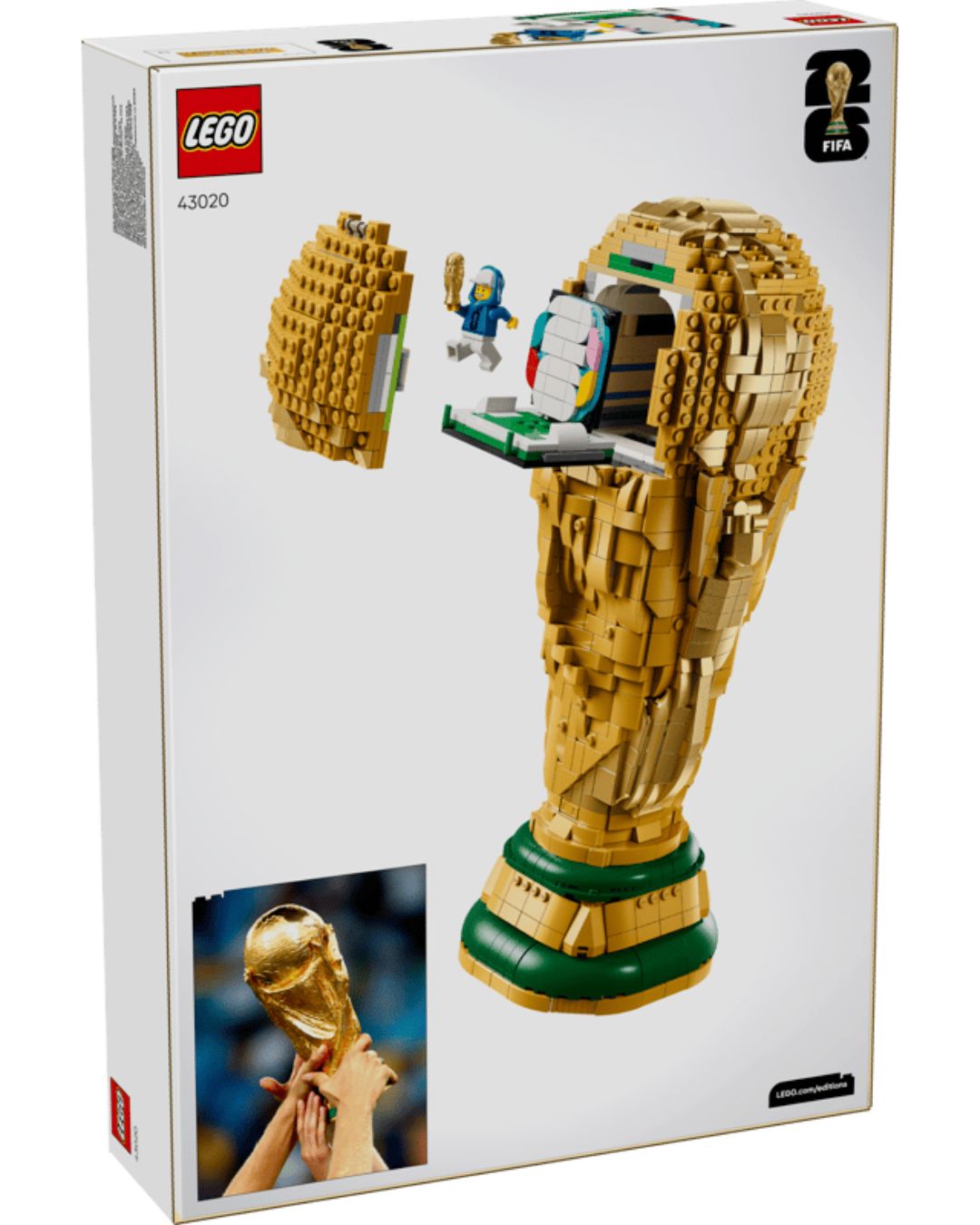 LEGO set packaging of a trophy model with visible LEGO logo and product number.