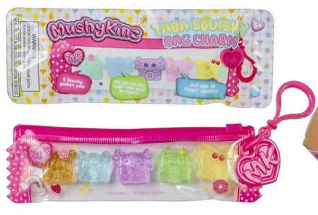 MushyKinz Taba Squishy Bag Charm with mini squishies