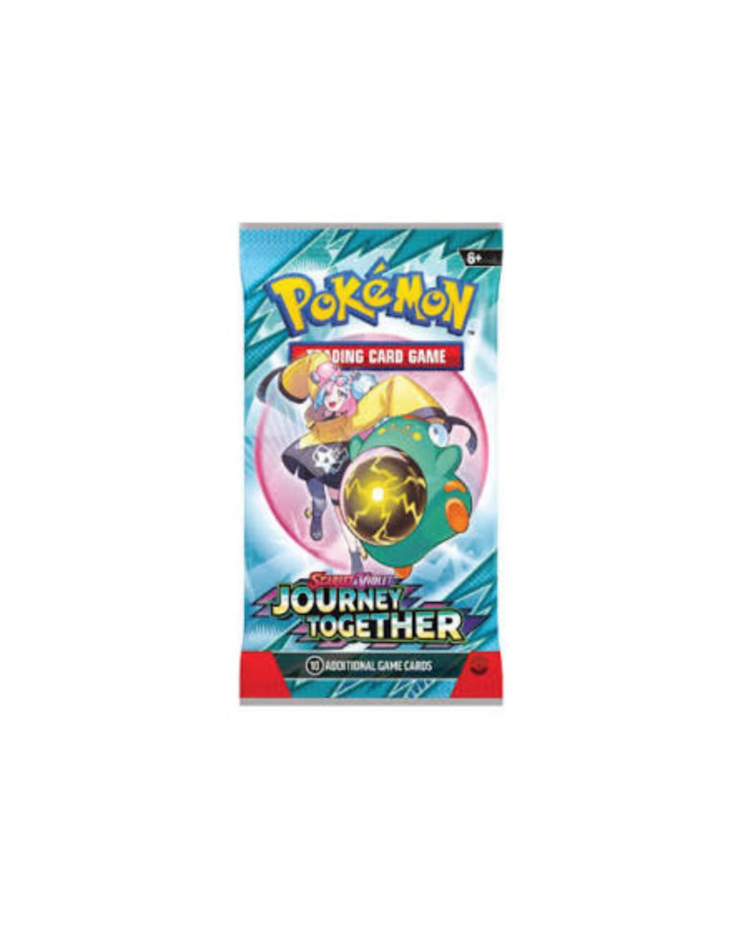 Pokémon trading card game pack on a white background