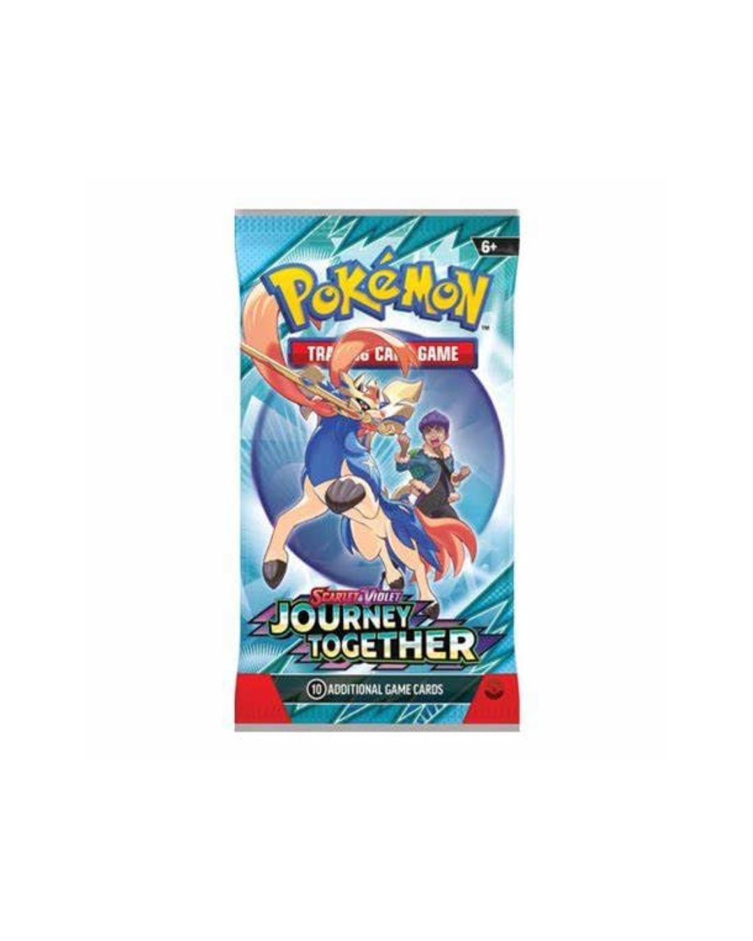 Pokémon trading card game pack on a white background